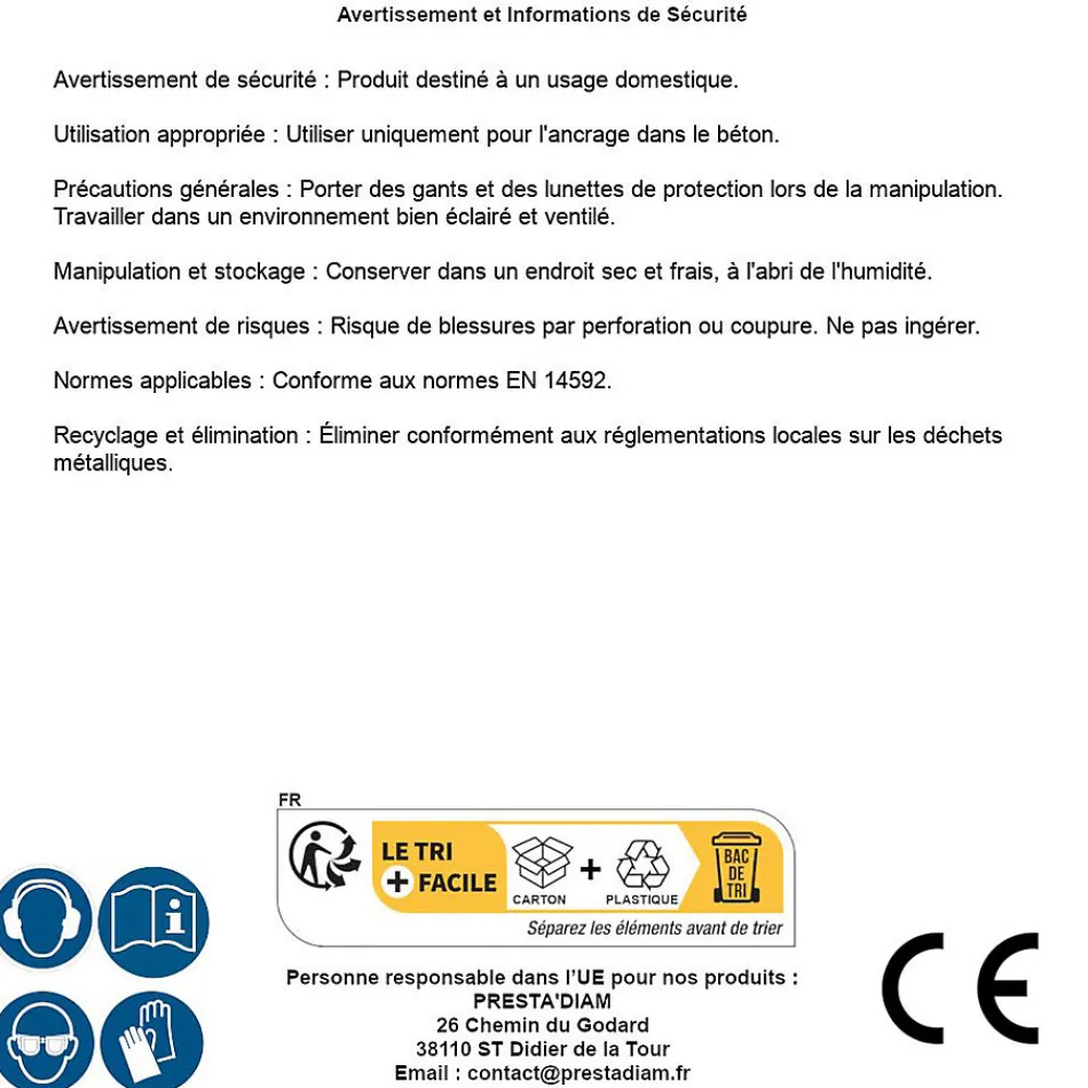 D-Work 50 Vis Bois Tête Ronde Larges Torx T40 8 x 140 mm - Zingué blanc -