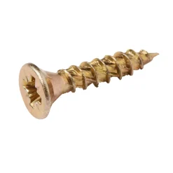 TurboDrive Vis À Bois-Vis à bois Premium pozidriv zinguée jaune 4x20 mm - 20 pièces