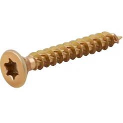TurboDrive Vis à bois Premium torx zinguée jaune 4x30 mm - 100 pièces
