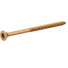 TurboDrive Vis à bois Premium torx zinguée jaune 5x80 mm - 200 pièces