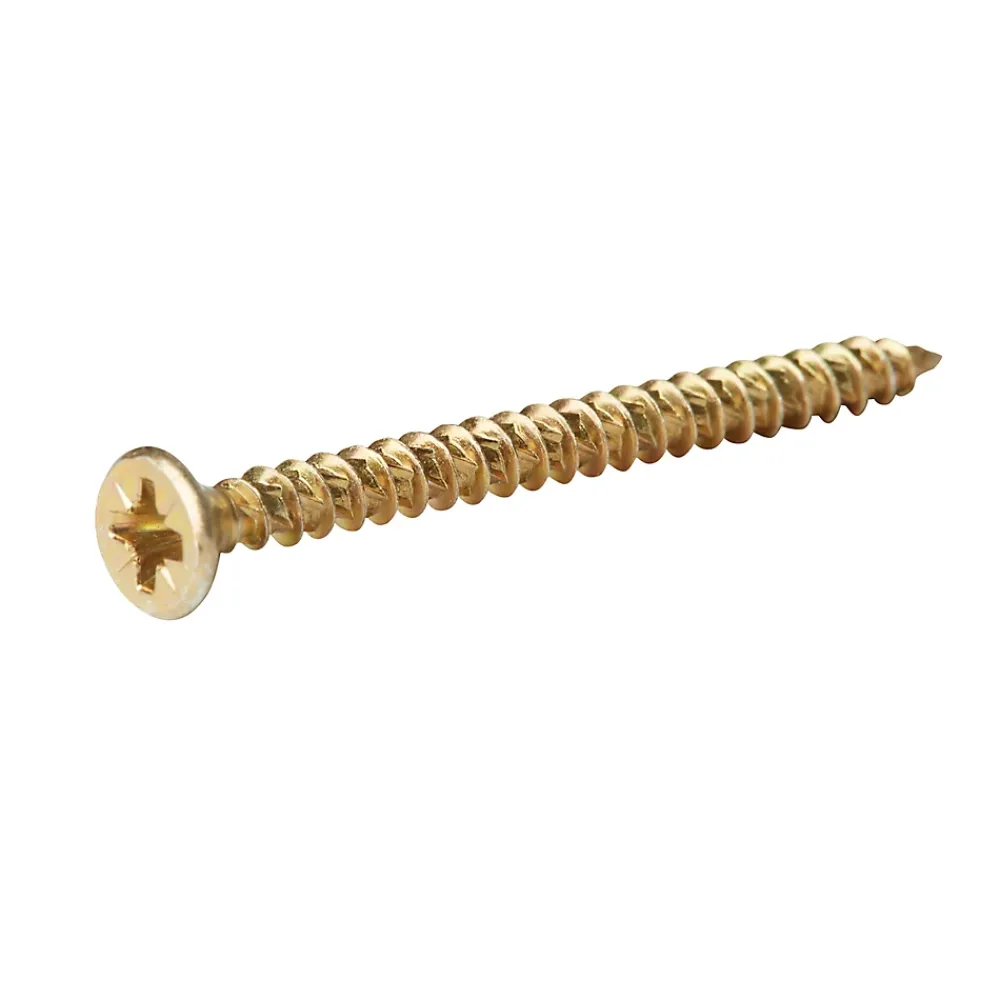 TurboDrive Vis À Bois-Vis à bois Premium torx zinguée jaune 5x70 mm - 100 pièces