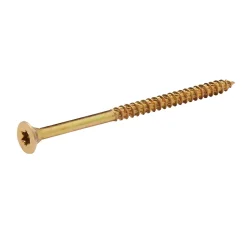 TurboDrive Vis À Bois-Vis à bois Premium torx zinguée jaune 6x100 mm - 100 pièces