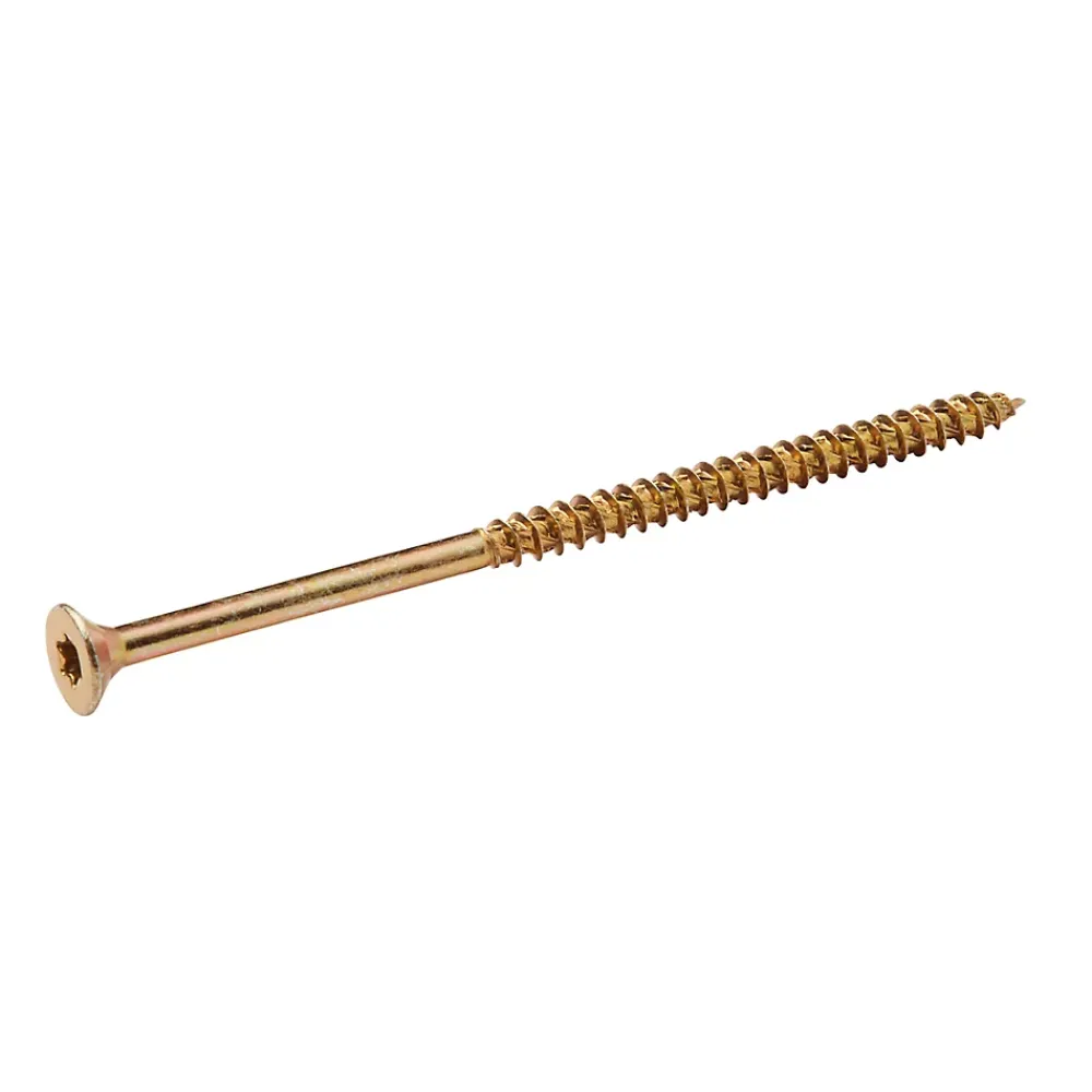 TurboDrive Vis À Bois-Vis à bois Premium torx zinguée jaune 6x120 mm - 100 pièces