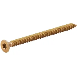 TurboDrive Vis à bois Premium torx zinguée jaune 4x60 mm - 100 pièces