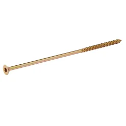 TurboDrive Vis À Bois-Vis à bois Premium torx zinguée jaune 6x180 mm - 100 pièces