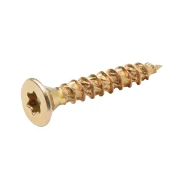 TurboDrive Vis À Bois-Vis à bois Premium torx zinguée jaune 4x25 mm - 100 pièces