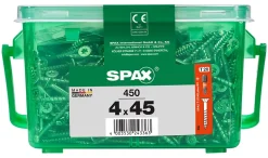 Spax France Vis À Bois-Vis à bois Wirox Spax torx A9J 4x45mm - 450 pièces
