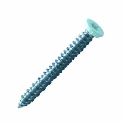 Lennie Vis béton pour fixation de châssis tête fraisée empreinte Torx T30 Zingué laqué blanc - 7,5 x 112 mm- Vendu par 100