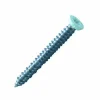 Lennie Vis béton pour fixation de châssis tête fraisée empreinte Torx T30 Zingué laqué blanc - 7,5 x 92 mm- Vendu par 100