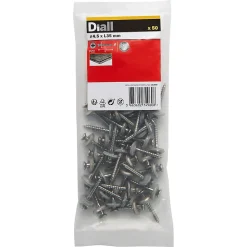 Diall Vis de bardage en acier inoxydable A2, 4,5x35 mm - 50 pièces