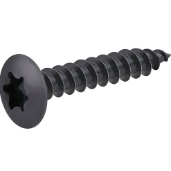 Diall Vis D'Assemblage De Meuble-Vis de charnière zinguée noire 6x40 mm - 20 pièces