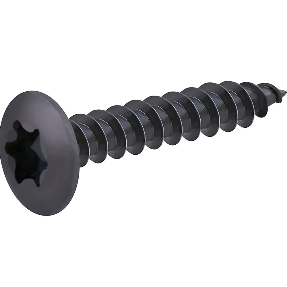 Diall Vis D'Assemblage De Meuble-Vis de charnière zinguée noire 6x40 mm - 20 pièces