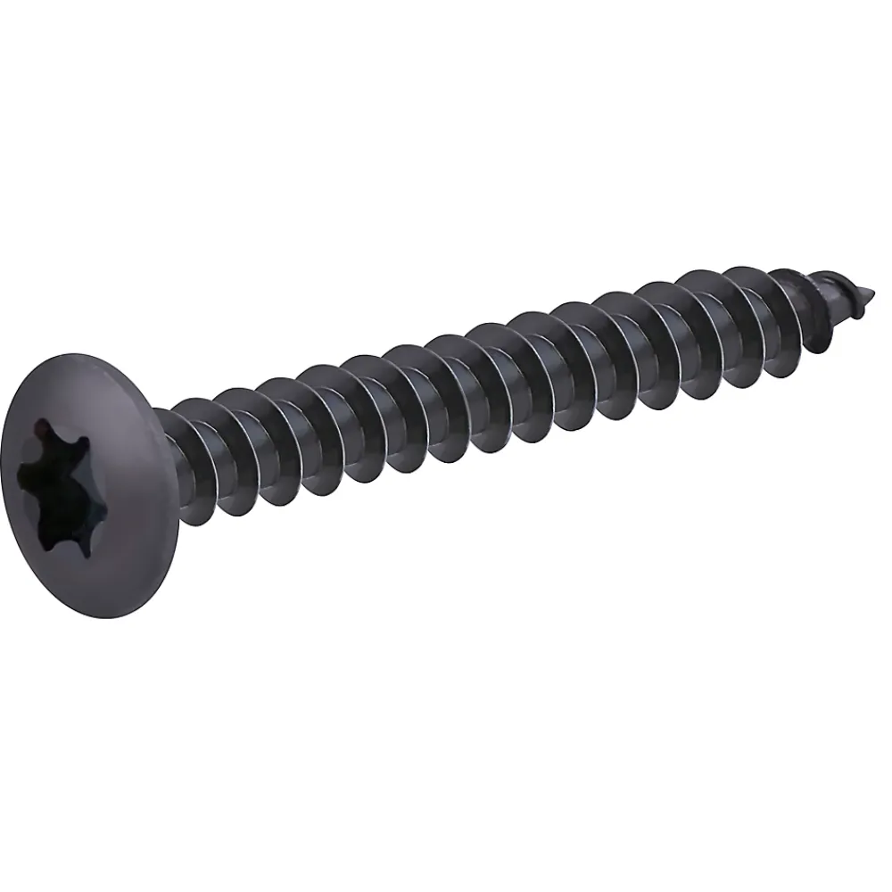 Diall Vis D'Assemblage De Meuble-Vis de charnière zinguée noire 7x50 mm - 200 pièces