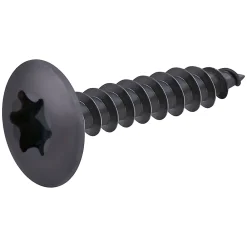 Diall Vis de charnière zinguée noire 6x30 mm - 200 pièces