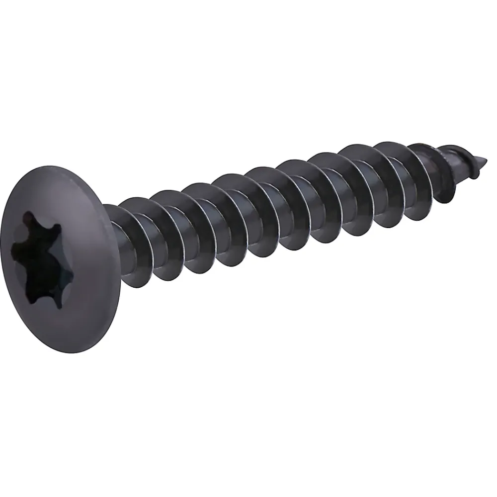 Diall Vis de charnière zinguée noire 6x40 mm - 200 pièces