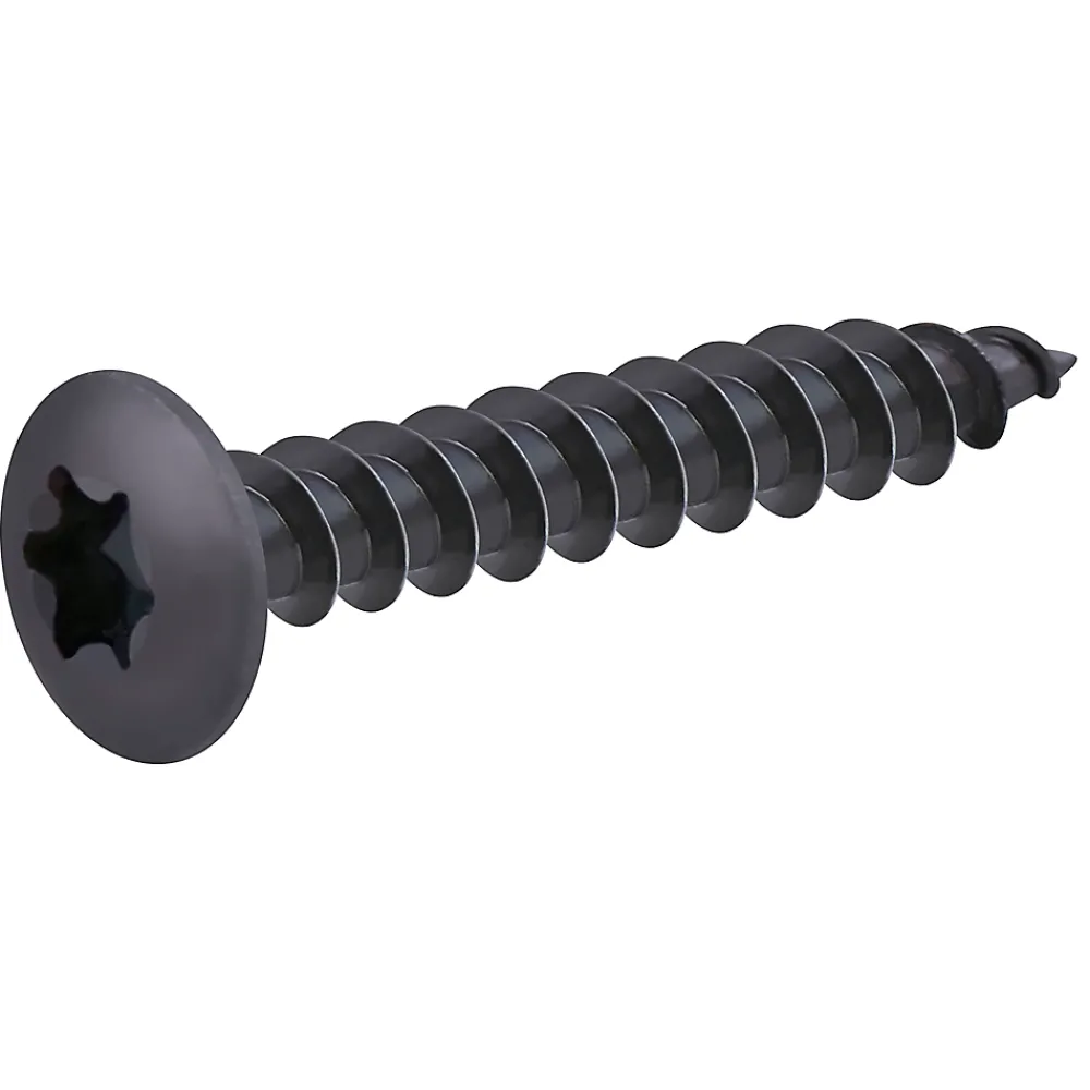 Diall Vis D'Assemblage De Meuble-Vis de charnière zinguée noire 7x40 mm - 200 pièces