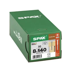 Spax France Vis de charpente tête ronde Spax Wirox 8 x 140 mm filetage partiel - 50 pièces