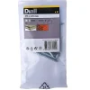 Diall Vis Pour Pvc-Vis de châssis PVC zinguée avec tête peinte en blanc, 6x70 mm - 6 pièces