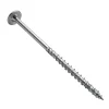 Klimas Vis À Double Filetage-Vis de construction bois à tête large Torx zinguées blanches 8 x 280 mm 50 pcs