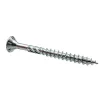 Klimas Vis de construction bois à tête fraisée Torx, zinguées blanches 8 x 100 mm 50 pcs