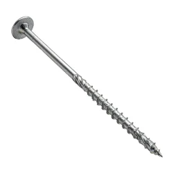 Klimas Vis de construction bois à tête large Torx zinguées blanches 8 x 400 mm 50 pcs