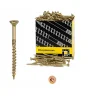 Domax Vis de construction en bois à tête fraisée, zinguée jaune, 5 x 70 mm 200 pcs