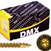 Domax Vis de construction en bois à tête fraisée, zinguée jaune Senkkopfschrauben Holzbauschrauben gelb 4 x 35 mm 200 St.