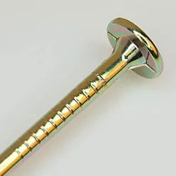 Domax Vis À Double Filetage-Vis de construction en bois à tête disque, zinguée jaune, 5 x 45 mm 200 pcs