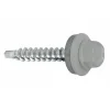 Klimas Vis de toiture WFD pour tôle trapézoïdale sur bois RAL 9006 Aluminium blanc 4,8x55 mm 200 pcs