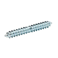 Diall Vis À Double Filetage-Vis à double filetage (bois/bois) 8x60 zingués mm - 5 pièces