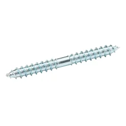 Diall Vis À Double Filetage-Vis à double filetage (bois/bois) 5x50 zingués mm - 5 pièces