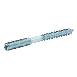 Diall Vis à double filetage (métal/bois) 6x60 zingués mm - 5 pièces