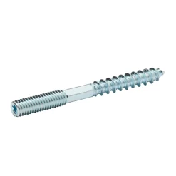 Diall Vis à double filetage (métal/bois) 5x50 zingués mm - 5 pièces