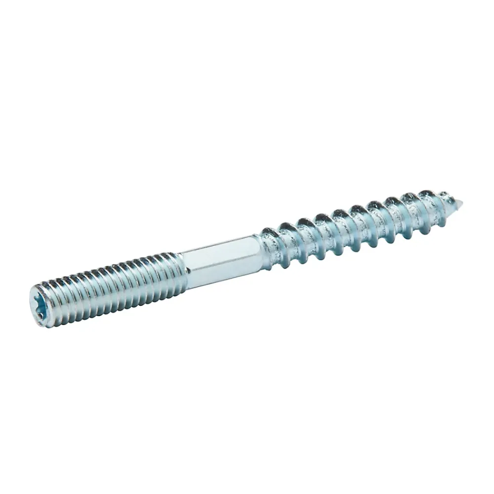 Diall Vis à double filetage (métal/bois) 5x50 zingués mm - 5 pièces