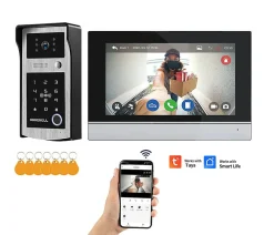 Automatisme Passion Visiophone-Visiophone antivandale connectée wifi avec digicode et badges