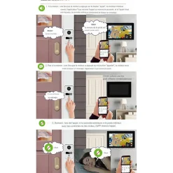 Automatisme Passion Visiophone-Visiophone connecté wifi pour maison à étages avec 2 écrans