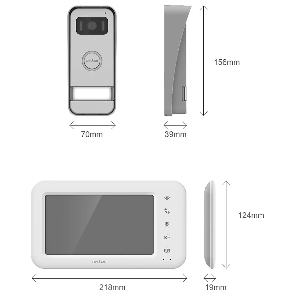 Avidsen Visiophone-Visiophone filaire Elia écran 7"