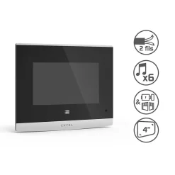 Extel Visiophone filaire écran 4'' et touches tactiles platine de rue 70 mm - Compact - - 720315
