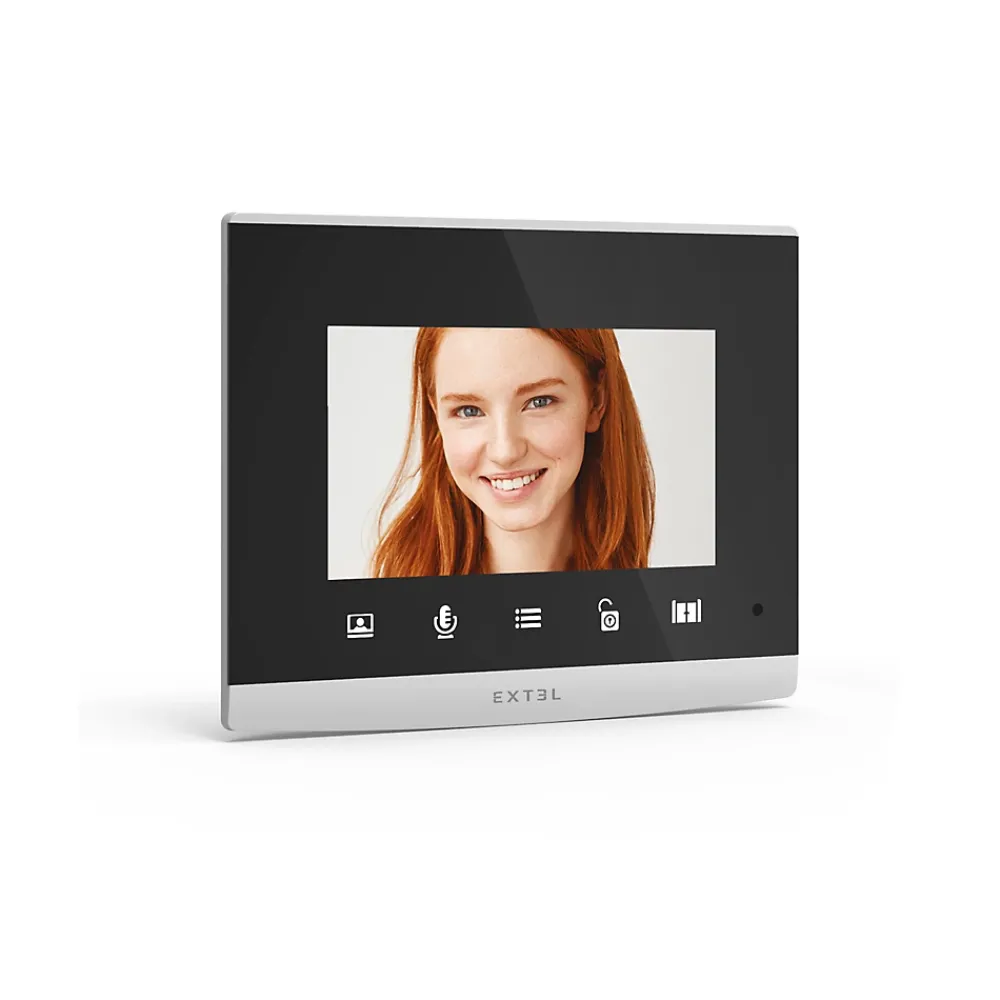 Extel Visiophone filaire écran 4'' et touches tactiles platine de rue 70 mm - Compact - - 720315