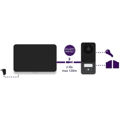 Philips Visiophone-Visiophone filaire 7" tactile et ultra plat - WelcomeEye Lite 2 - - 531047