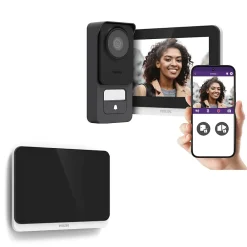 Philips Visiophone WelcomeEye Connect 3 + moniteur supplémentaire Connect 3