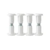 Diall 4 vis liaison plastique/acier blanc M6 Ø8 x L.15 x Ep.30 mm