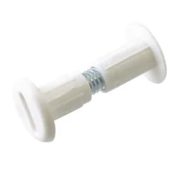 Diall 4 vis liaison plastique/acier blanc M6 Ø8 x L.15 x Ep.42 mm