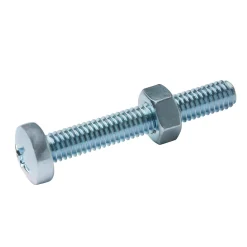 Diall Vis Pour Métal-20 vis métaux acier zingué 6 x 40 mm
