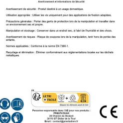 D-Work 200 Vis Métaux Tête Bombée 6 Pans Creux BHC 6 x 30 mm - 7380-1 - Inox A2 -