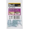 Diall 20 vis métaux tête fraisée acier zingué 3 x 20 mm