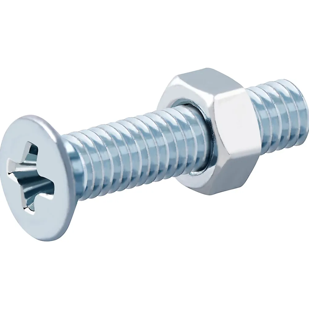 Diall Vis Pour Métal-20 vis métaux tête fraisée acier zingué 3 x 16 mm