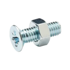 Diall Vis Pour Métal-20 vis métaux tête fraisée acier zingué 6 x 20 mm