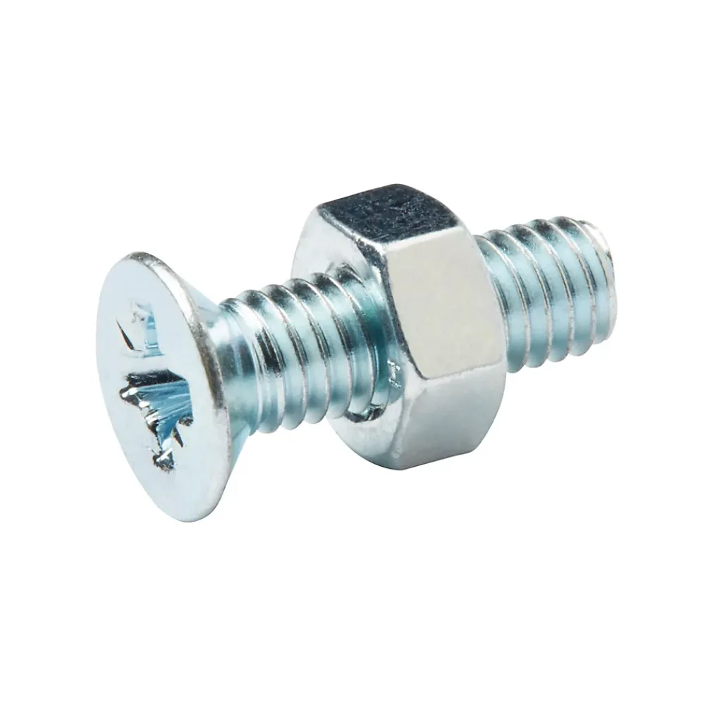 Diall Vis Pour Métal-20 vis métaux tête fraisée acier zingué 6 x 20 mm