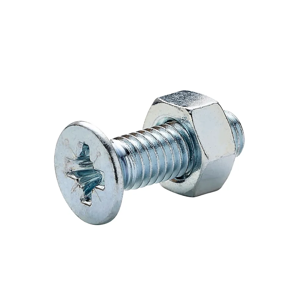 Diall Vis Pour Métal-20 vis métaux tête fraisée acier zingué 6 x 20 mm